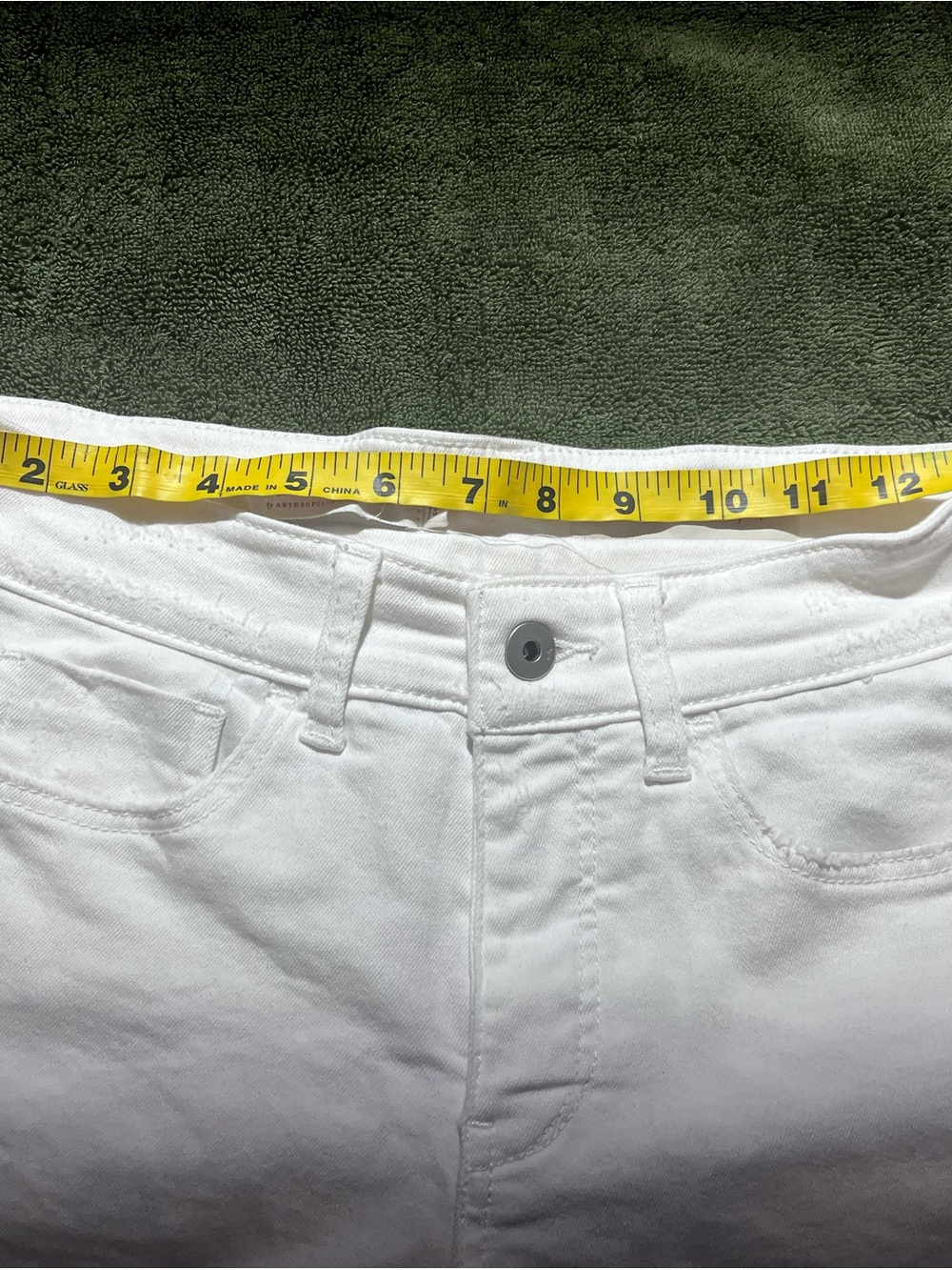 Anthropologie White Denim Shorts - Picture 2 of 5